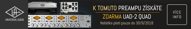 UAD-2 Quad DSP zdarma k analogovému preampu 4-710d od Universal Audio